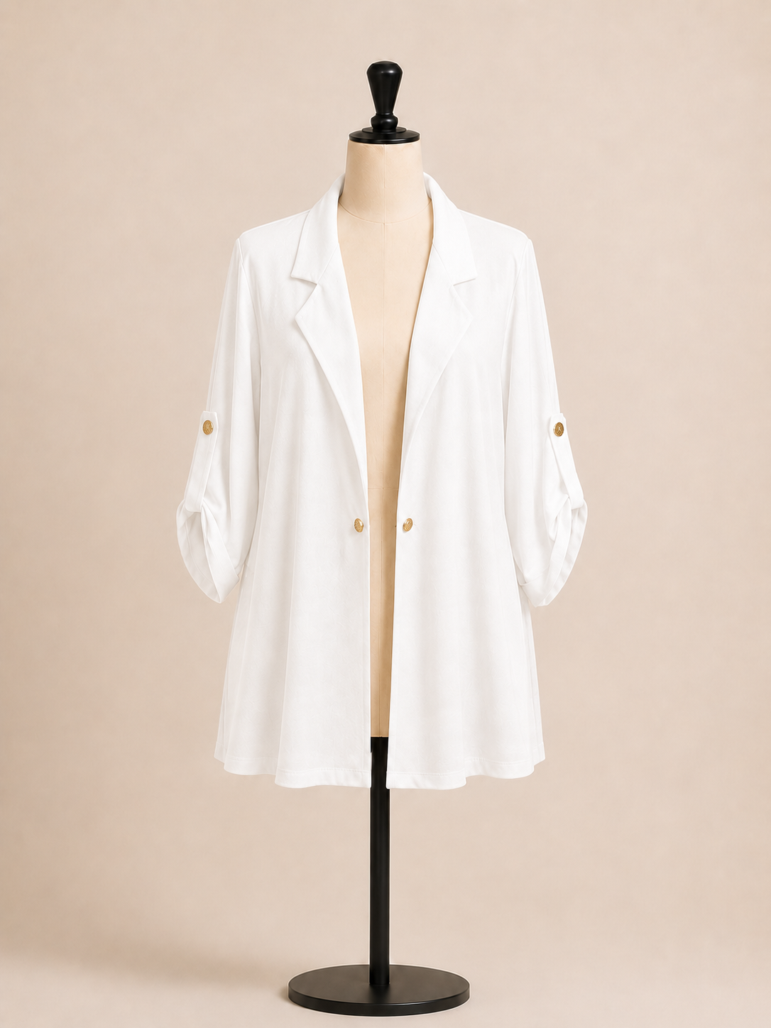 Giacca donna elegante con maniche regolabili