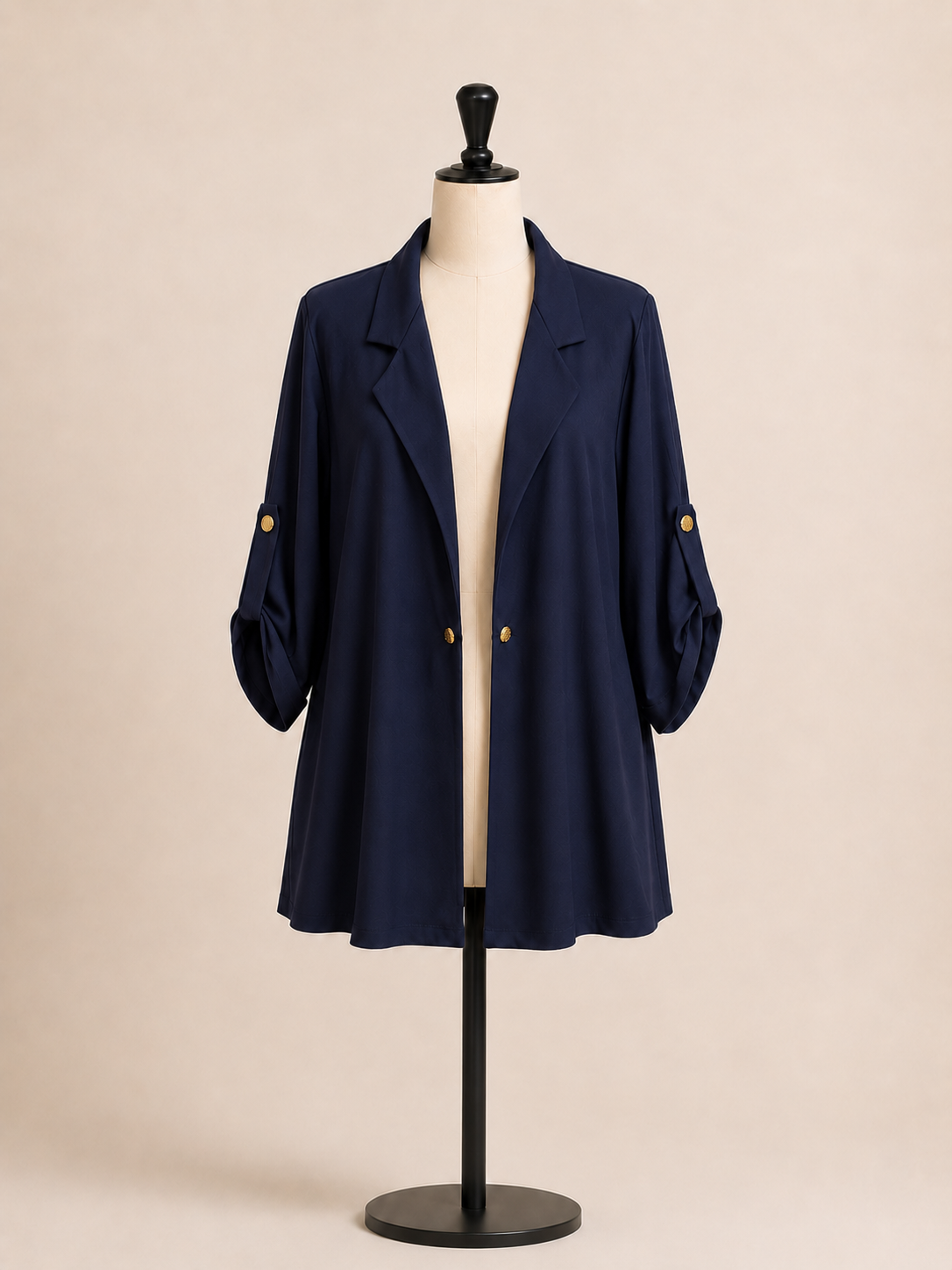 Giacca donna elegante con maniche regolabili