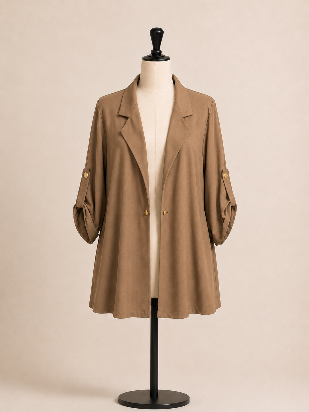 Giacca donna elegante con maniche regolabili