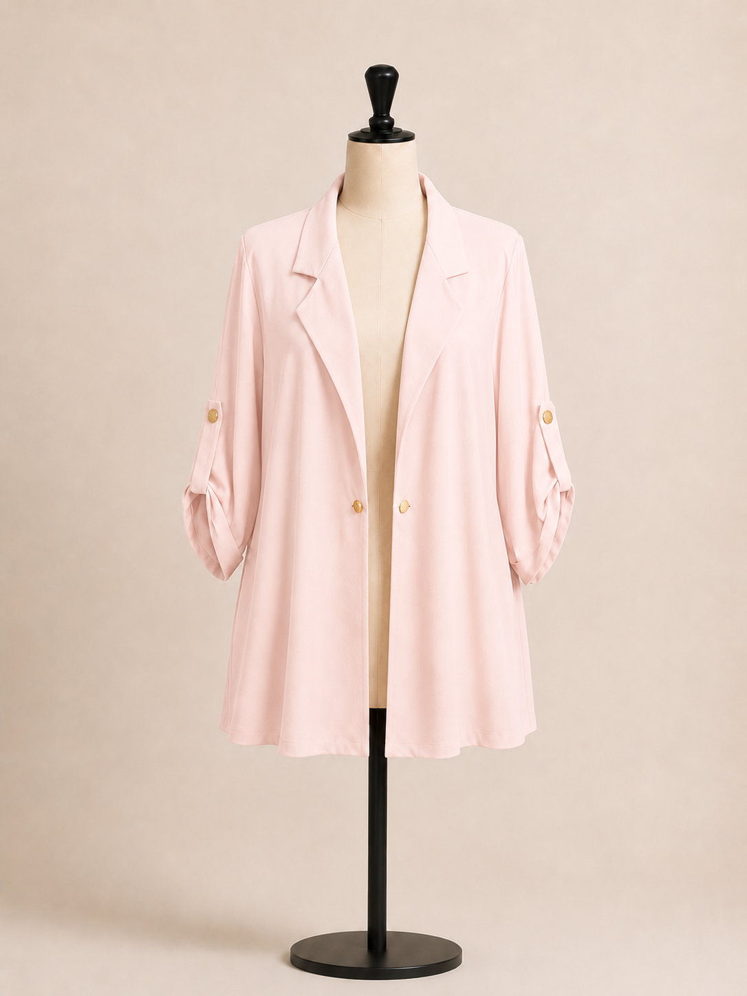 Giacca donna elegante con maniche regolabili