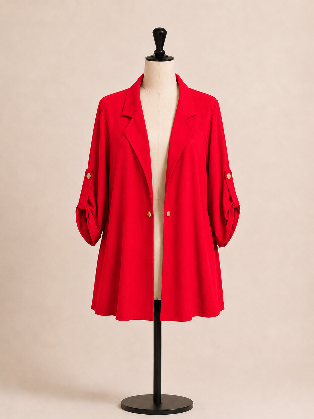 Giacca donna elegante con maniche regolabili