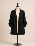Giacca donna elegante con maniche regolabili