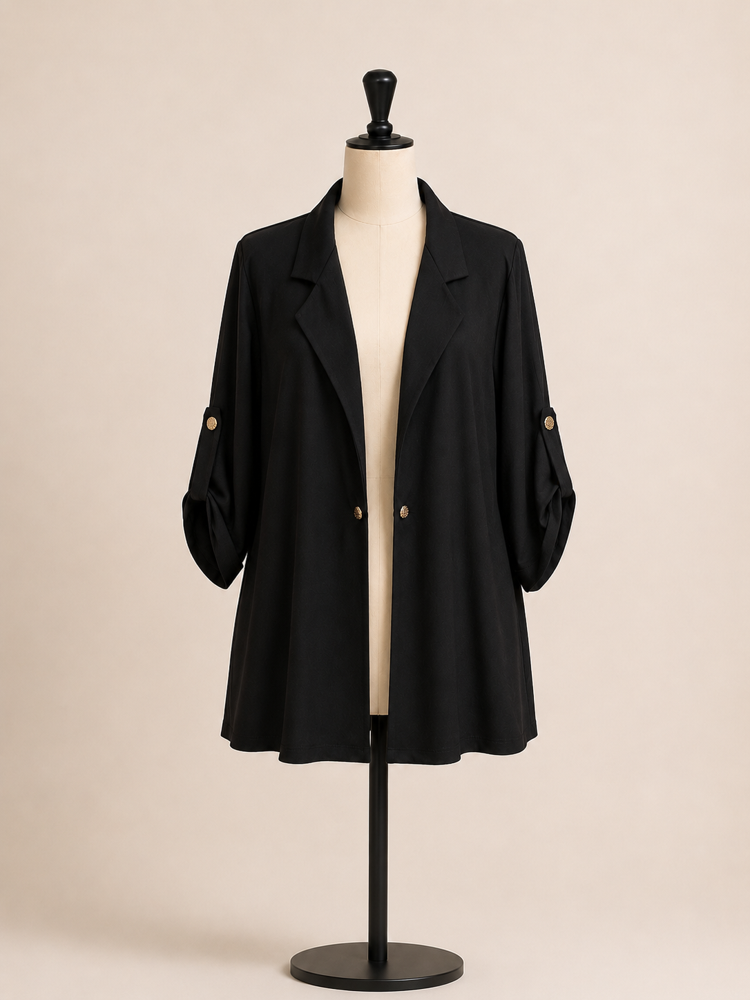 Giacca donna elegante con maniche regolabili